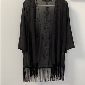 Fringe Beach Kimono